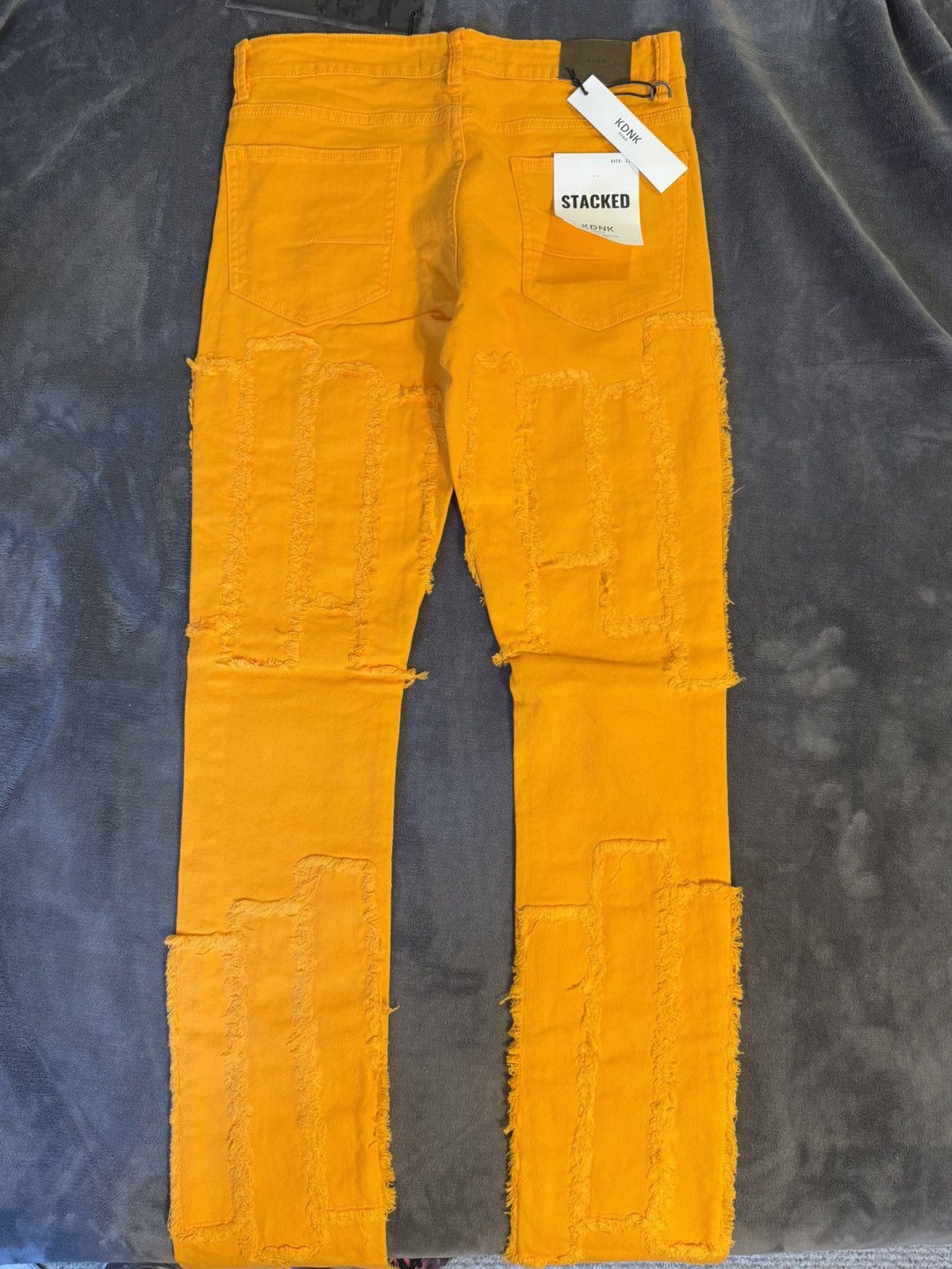 Other KDNK STACKED SKINNY Orange Jeans size 32 Size US 32 / EU 48 - 2 Thumbnail