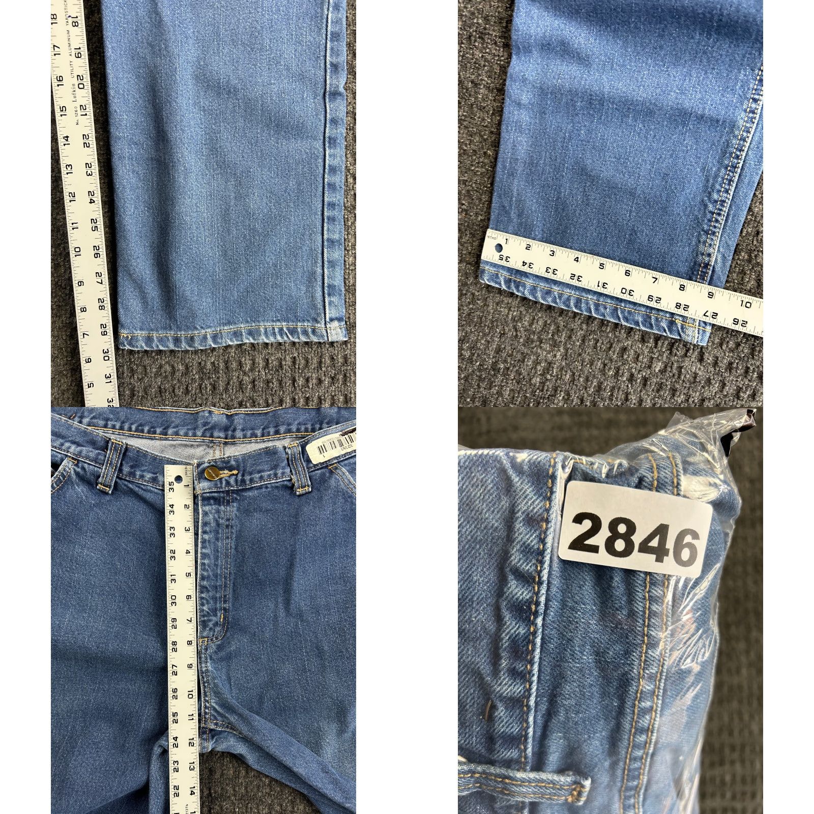 Carhartt VINTAGE Carhartt Jeans 40 x 30 Denim Flame-Resistant Distressed Workwear 5-Pocket Mens Blue 90s Band Rock USA Denim Size US 40 / EU 56 - 8 Thumbnail