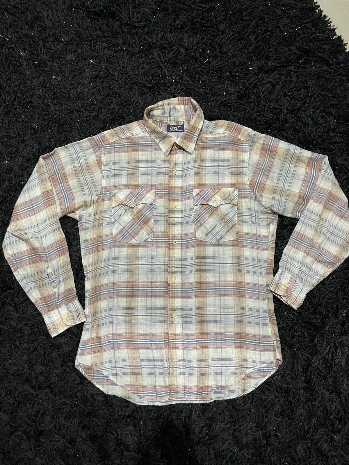 Levi's Vintage Clothing VINTAGE LEVI’S 80’S REGULAR FIT TARTAN WORKSHIRT FLANNEL Size US L / EU 52-54 / 3 - 1 Thumbnail