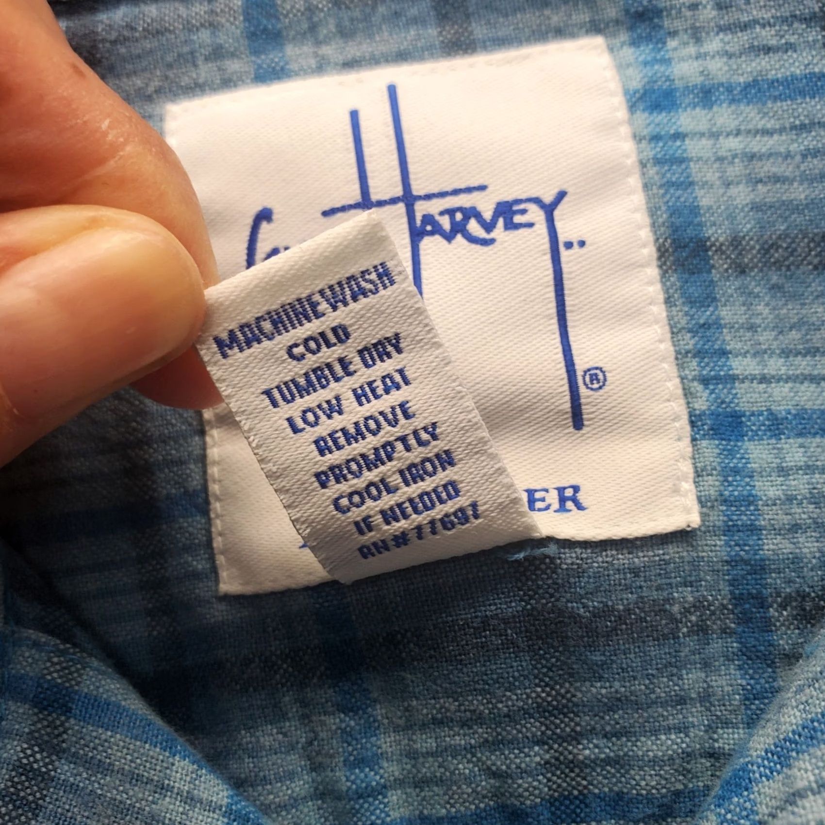 Guy Harvey Guy Harvey by AFTCO Mens L Plaid Long Sleeve Button-Up Shirt Size US L / EU 52-54 / 3 - 6 Thumbnail