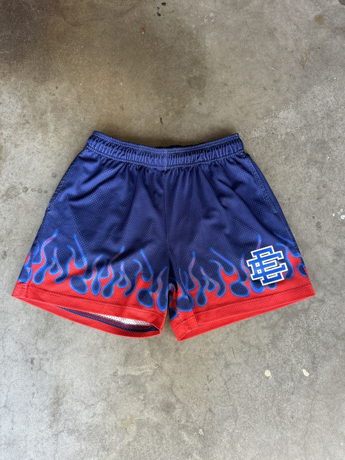 Eric Emanuel Shorts basic blue/red EE shorts sale size Large EE