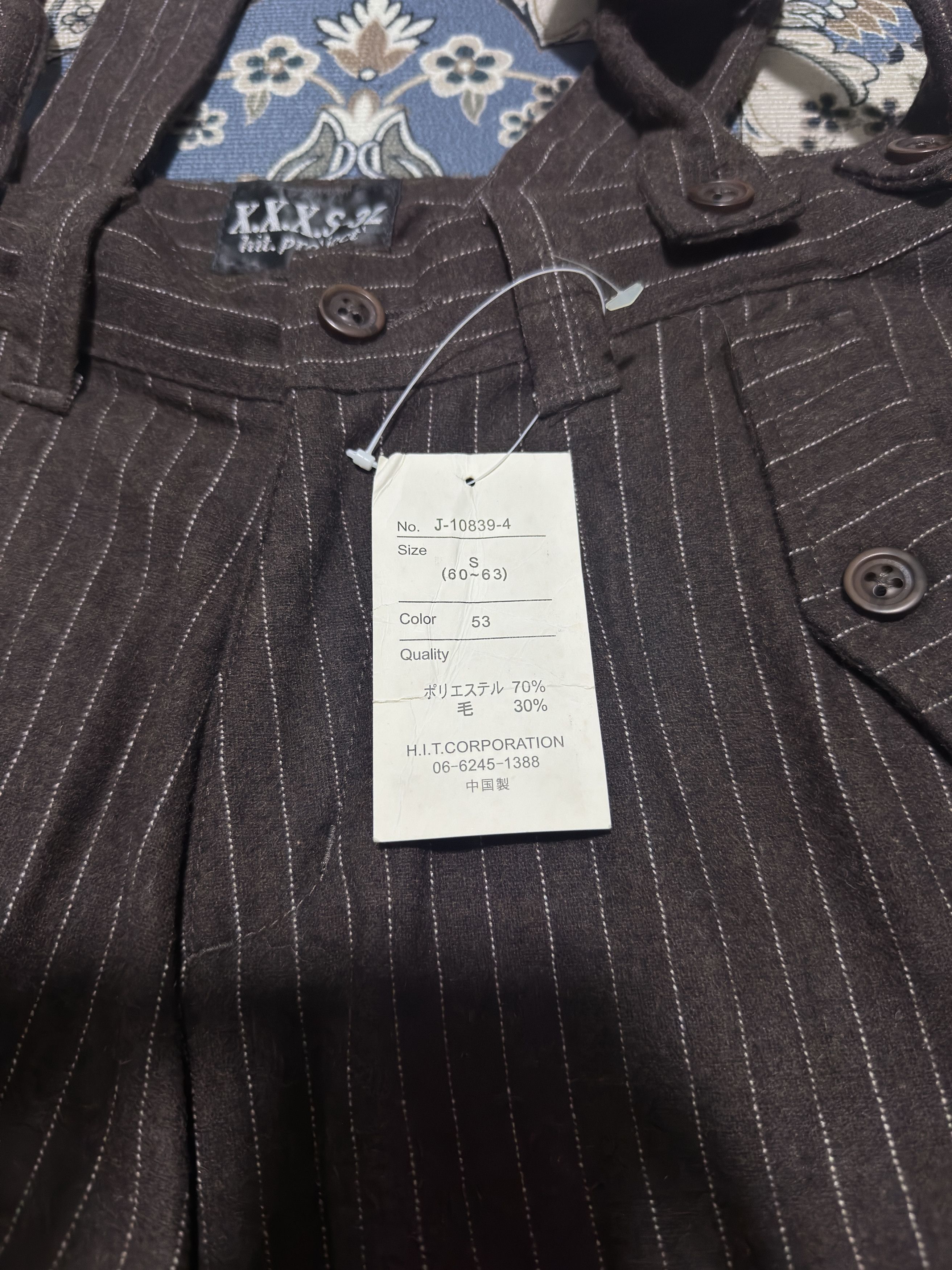 Japanese Brand × Vintage Japanese Brand HIT Project XXXS-S32 Flare Striped Wool Pants Size US 30 / EU 46 - 5 Thumbnail
