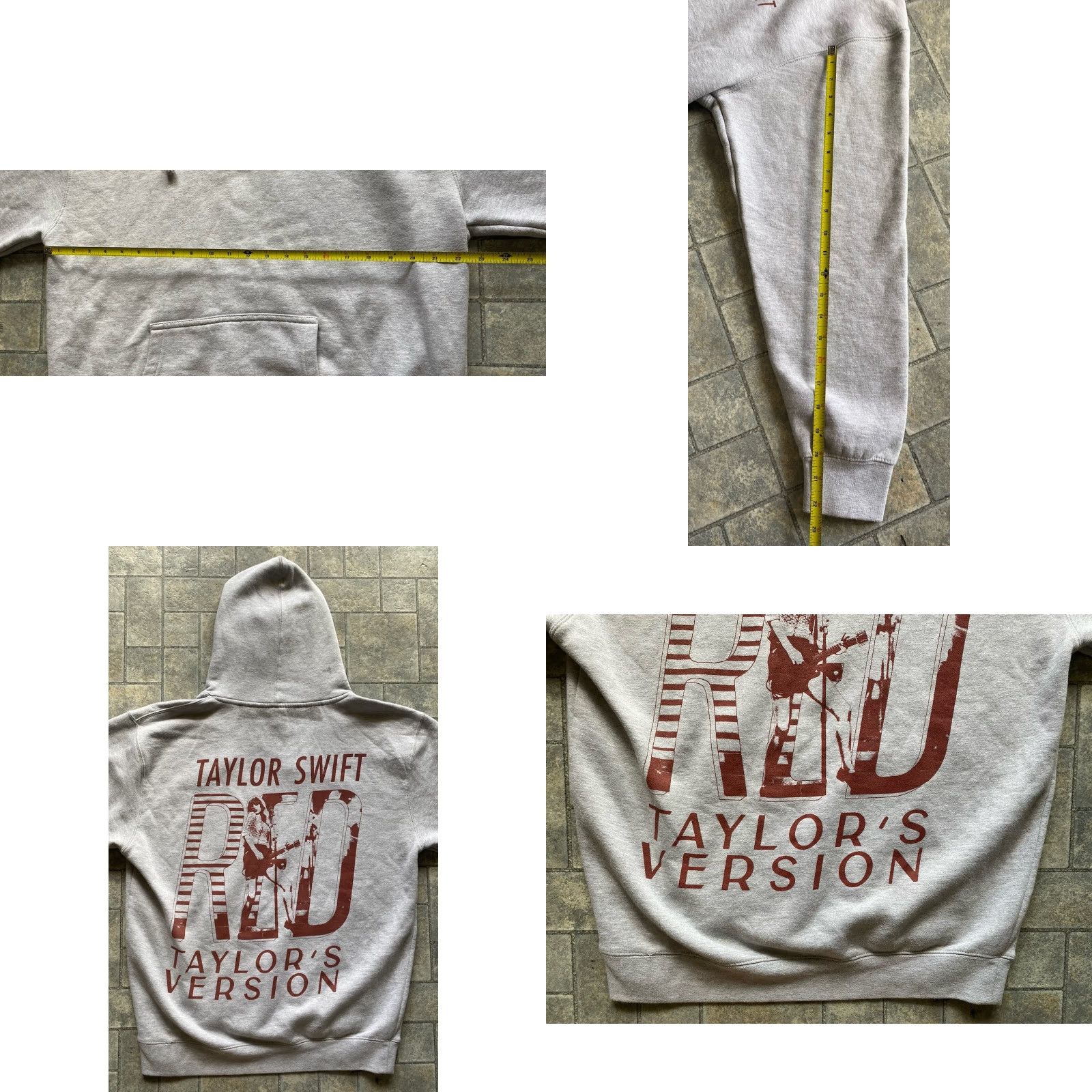 Vintage Taylor Swift Pullover Hoodie Men L Gray Taylor Swift Red Taylor’s Version Gray Mens Hoodies Size US L / EU 52-54 / 3 - 9 Thumbnail