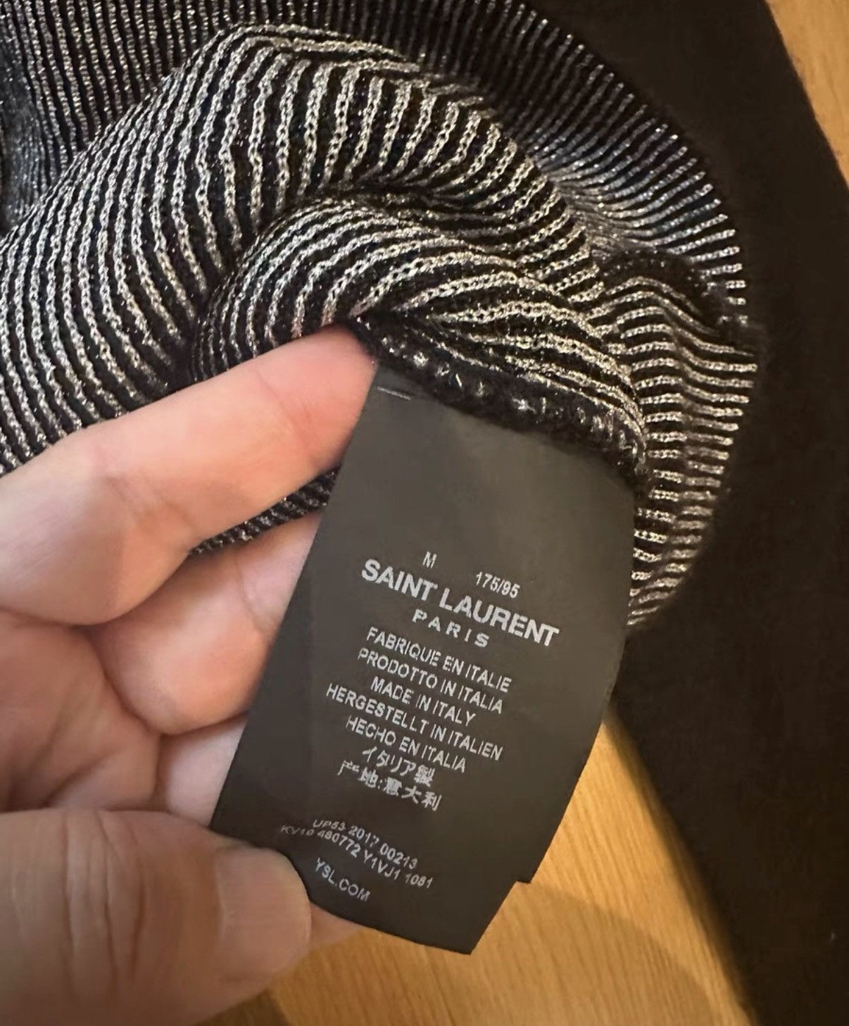 Yves Saint Laurent Yves Saint Laurent Sweater from the Hedi Slimane Era Size US M / EU 48-50 / 2 - 3 Thumbnail