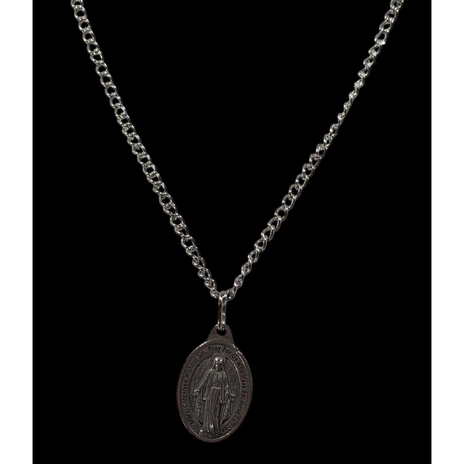 Other Catholic Religious Mother Mary Pendant Prayer Necklace Size ONE SIZE - 2 Thumbnail
