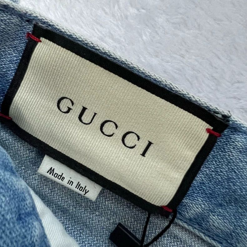 Gucci Gucci Light blue labeled logo shorts Size US 27 - 5 Thumbnail