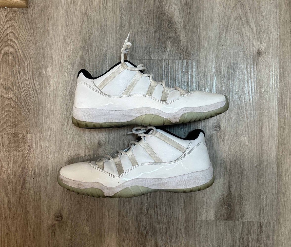 image of Air Jordan 11 Retro Low Legend Blue Columbia Shoes in White, Men's (Size 14)