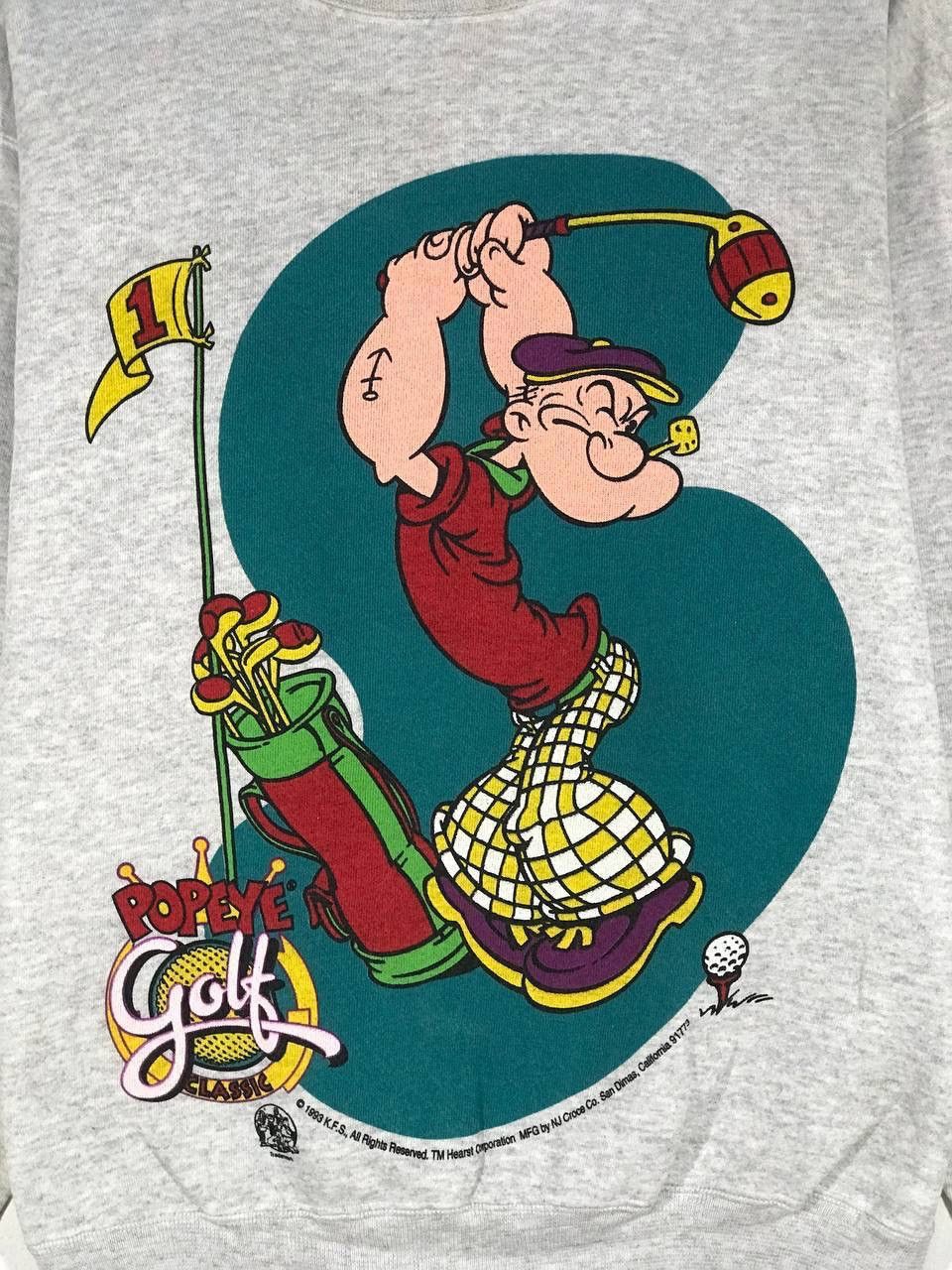 Vintage vintage 1993 popeye the sailorman playing golf Size US L / EU 52-54 / 3 - 3 Thumbnail