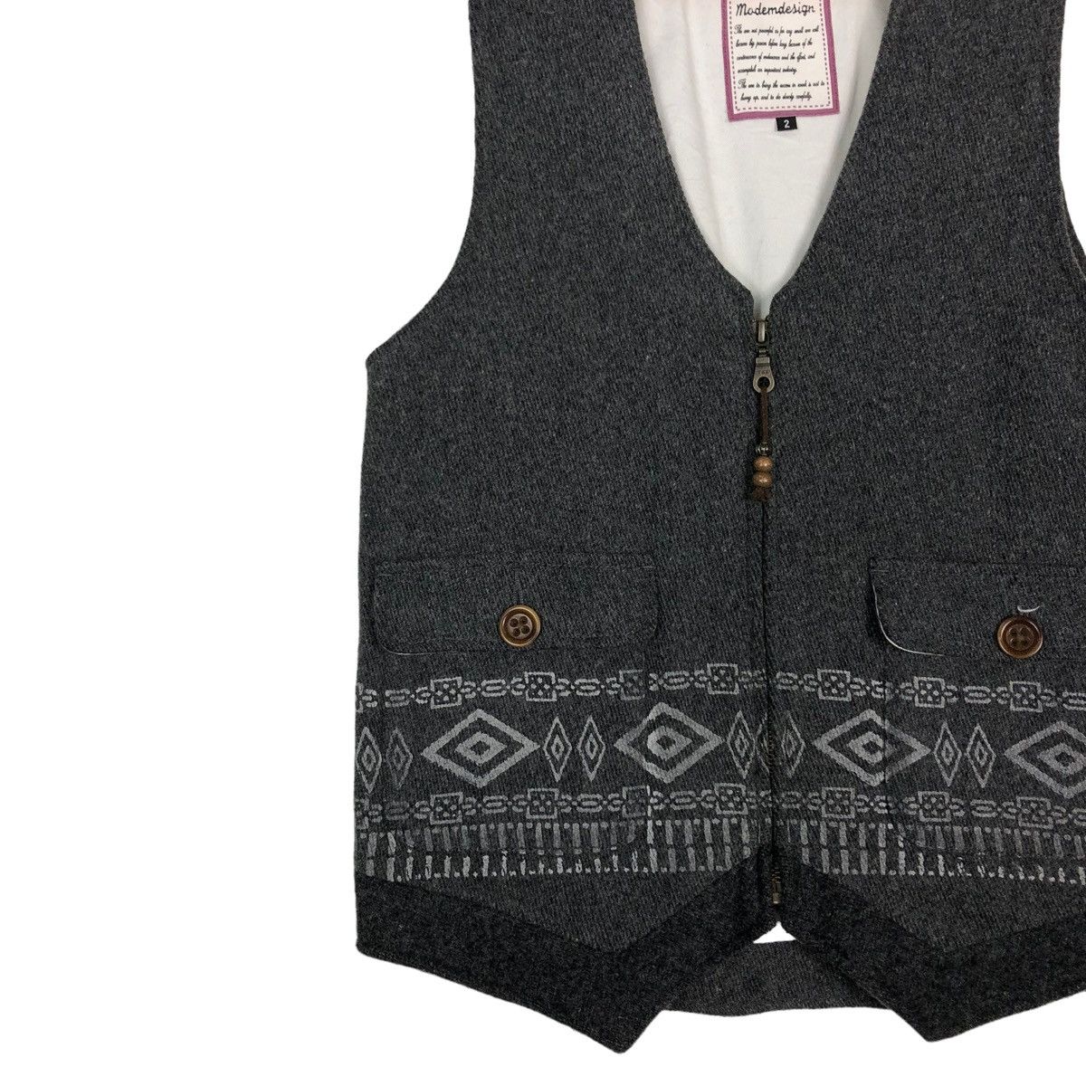 Japanese Brand 🔥VINTAGE MODEM DESIGN VEST NAVAJO NATIVE ISSEY MIYAKE Size US M / EU 48-50 / 2 - 4 Thumbnail