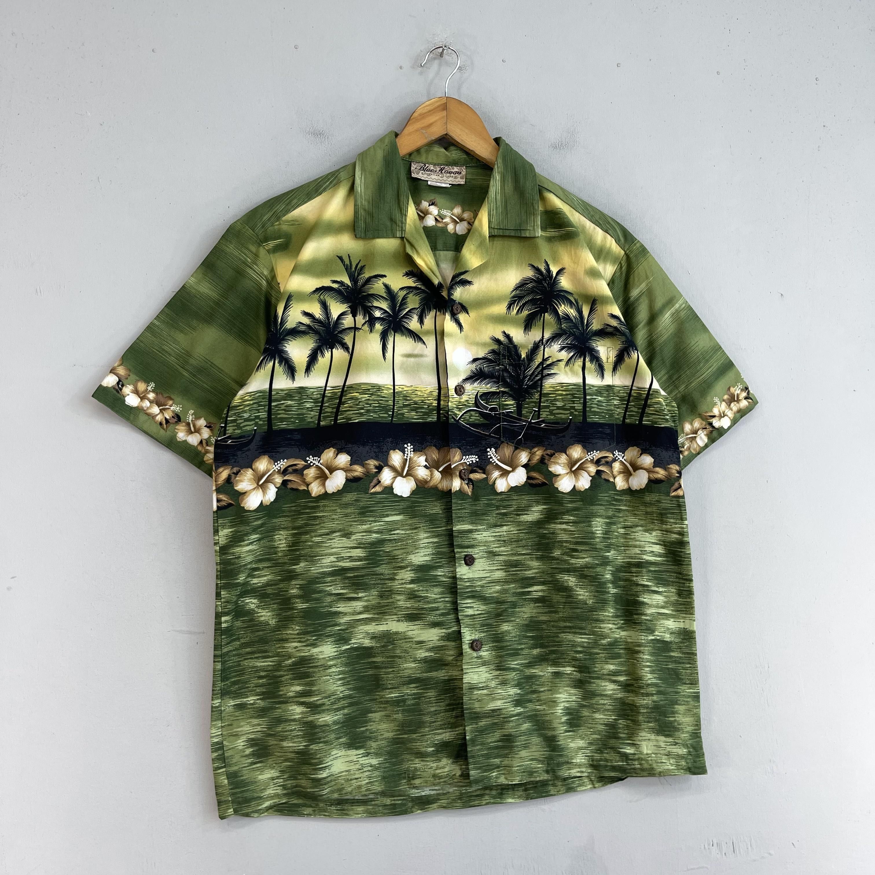 Japanese Brand × Vintage Vintage Hawaiian Island Beach Surf Floral Motive Button Up Size US M / EU 48-50 / 2 - 3 Thumbnail