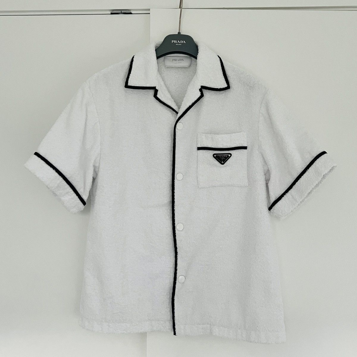 Prada PRADA terry cloth bowling shirt jacket Size US S / EU 44-46 / 1 - 4 Thumbnail