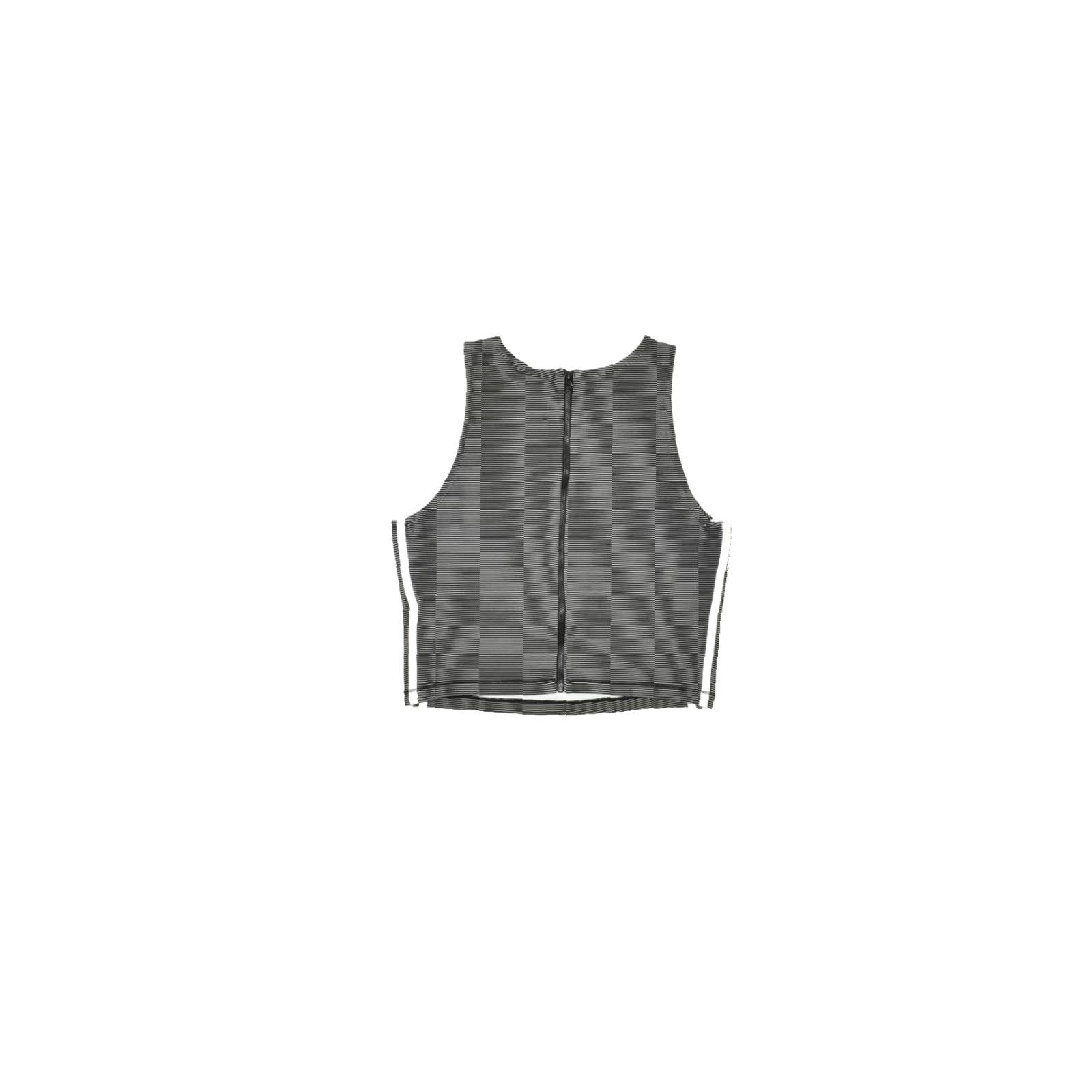 Adidas Adidas Women's AAC Tank Top Size Large Black White Striped Full Back Zip NEW Tank Top Shirt Womens L Black White Striped Zip Back Casual Spring Summer Size L / US 10 / IT 46 - 2 Thumbnail