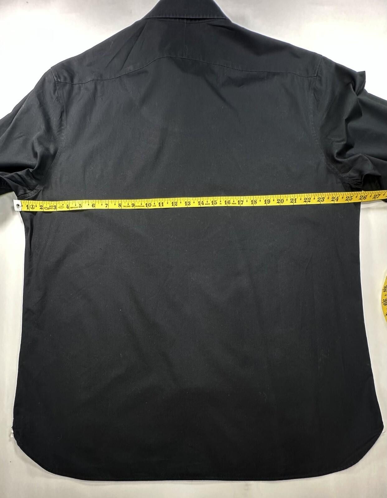 Banana Republic Banana Republic 100% Cotton Slim Fit Button Up Black Mens XL Size US L / EU 52-54 / 3 - 4 Thumbnail