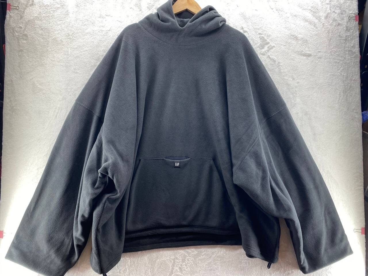 Gap YEEZY Gap Polar Fleece Padded Hoodie Black XXL | Grailed