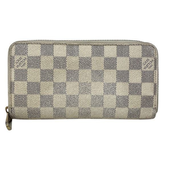Louis Vuitton Louis Vuitton Zippy Wallet Damier Azur Wallet Textile Long Wallet N60019 DUTY FREE for USA