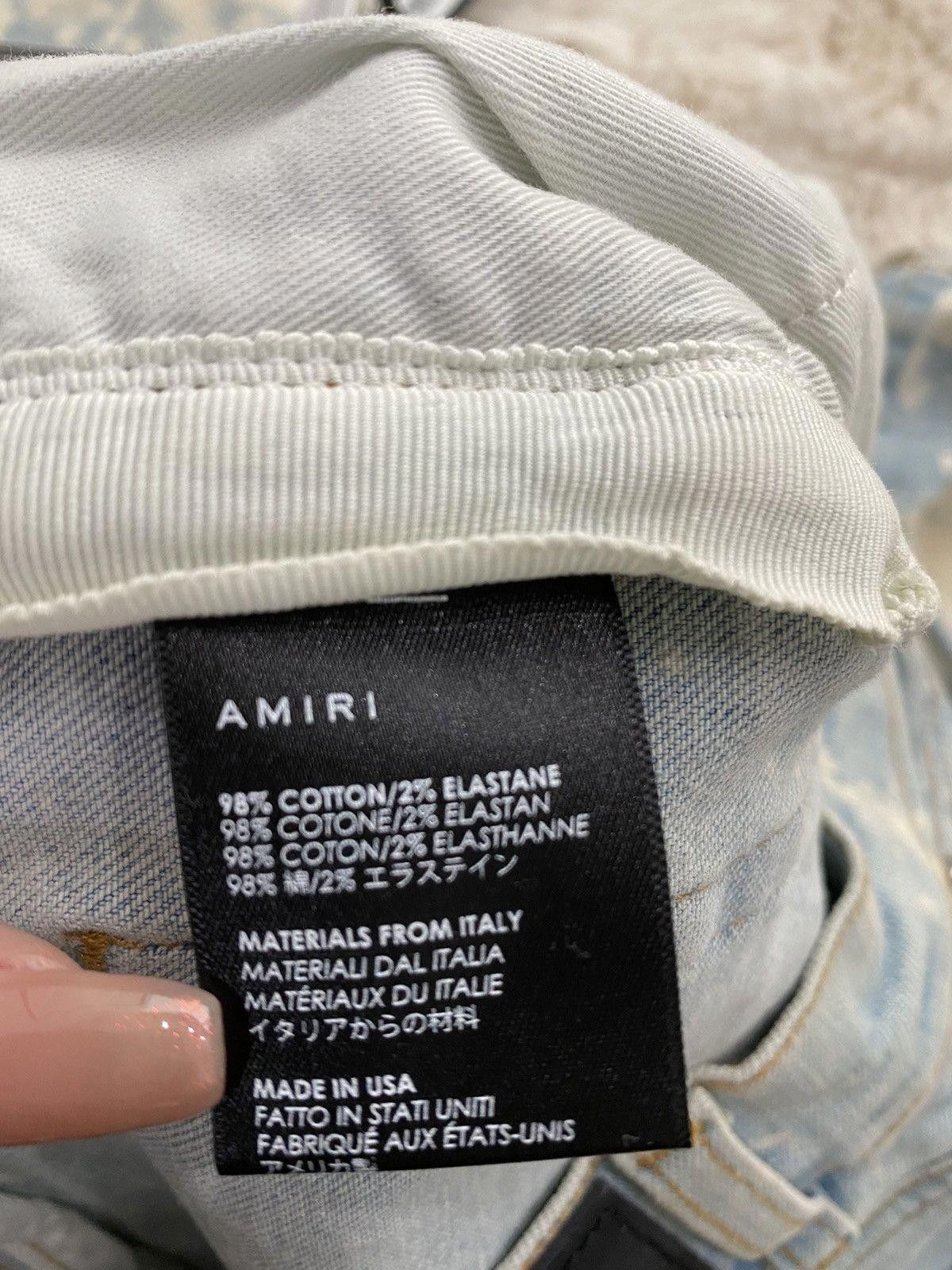 Amiri Amiri Indigo Paint Splatter Denim Jeans Size US 32 / EU 48 - 4 Thumbnail