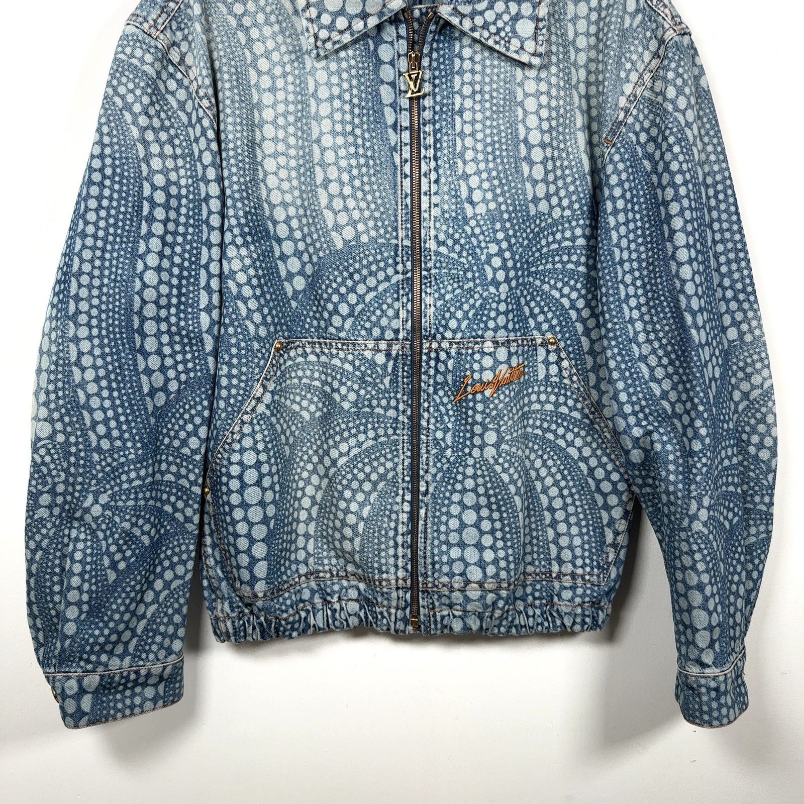 Louis Vuitton × Yayoi Kusama LouisVuittonxYayoiKusama AllOver Pumpkin Denim Zip-Up Jacket Size US M / EU 48-50 / 2 - 3 Thumbnail