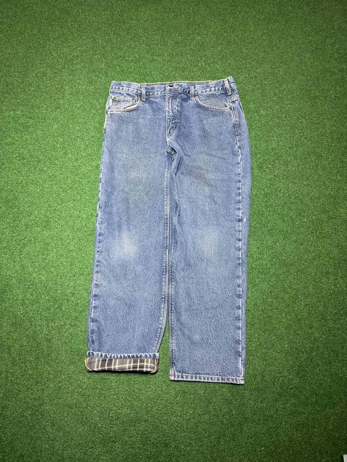 Carhartt Carhartt Jeans 38x30 Flannel-Lined Relaxed Denim Size US 38 / EU 54 - 1 Thumbnail