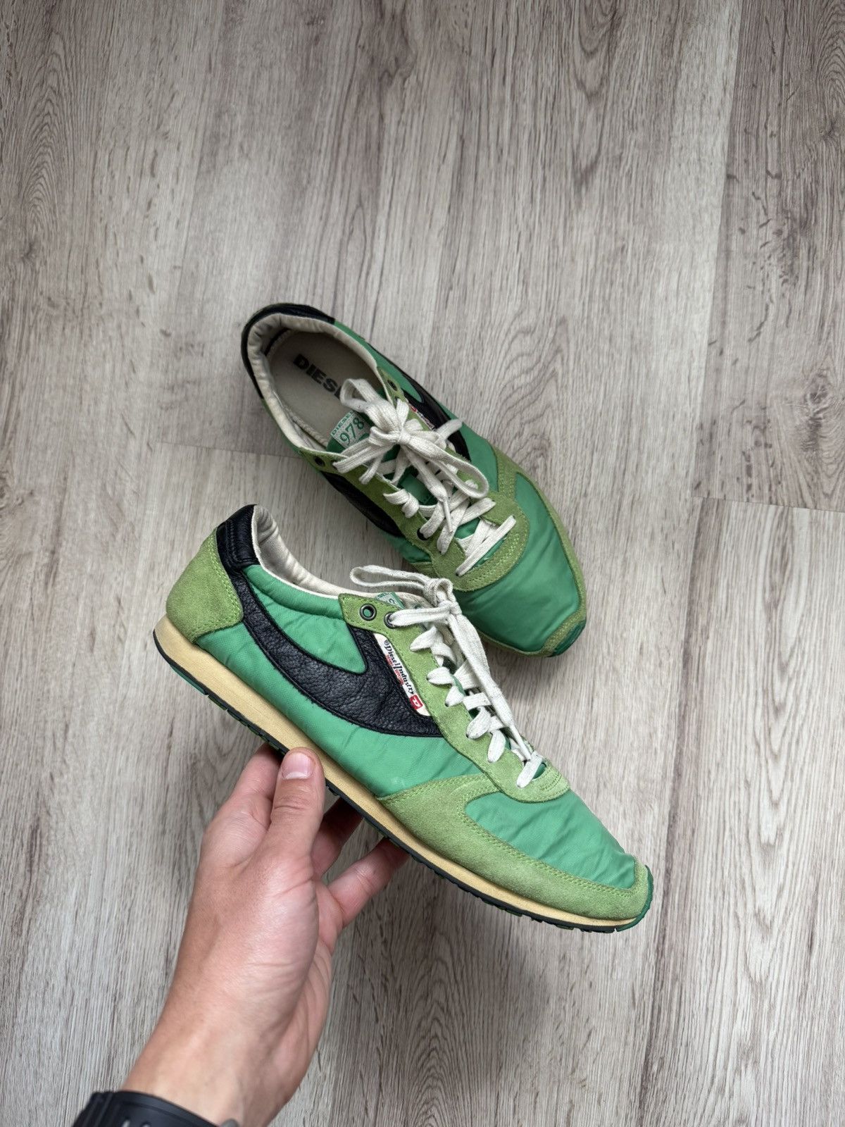 靴 archive DIESEL Leather Sneakers Diesel Diesel Archive shoes 2002 | Grailed