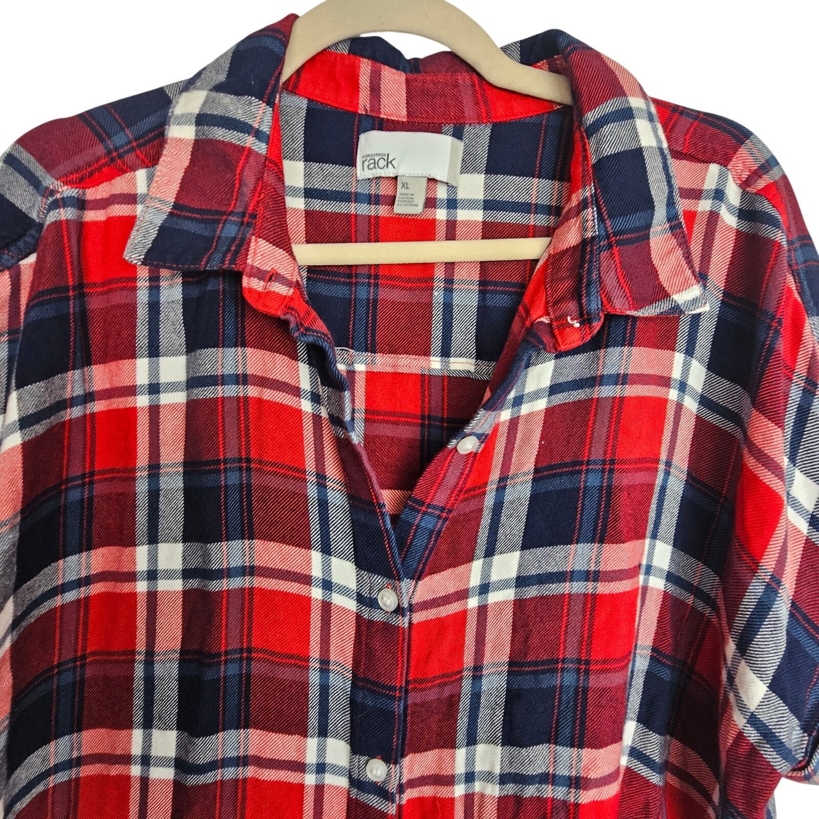 Nordstrom Nordstrom Rack Womens Plaid Button Shirt XL Western Grunge Size XL / US 12-14 / IT 48-50 - 2 Thumbnail