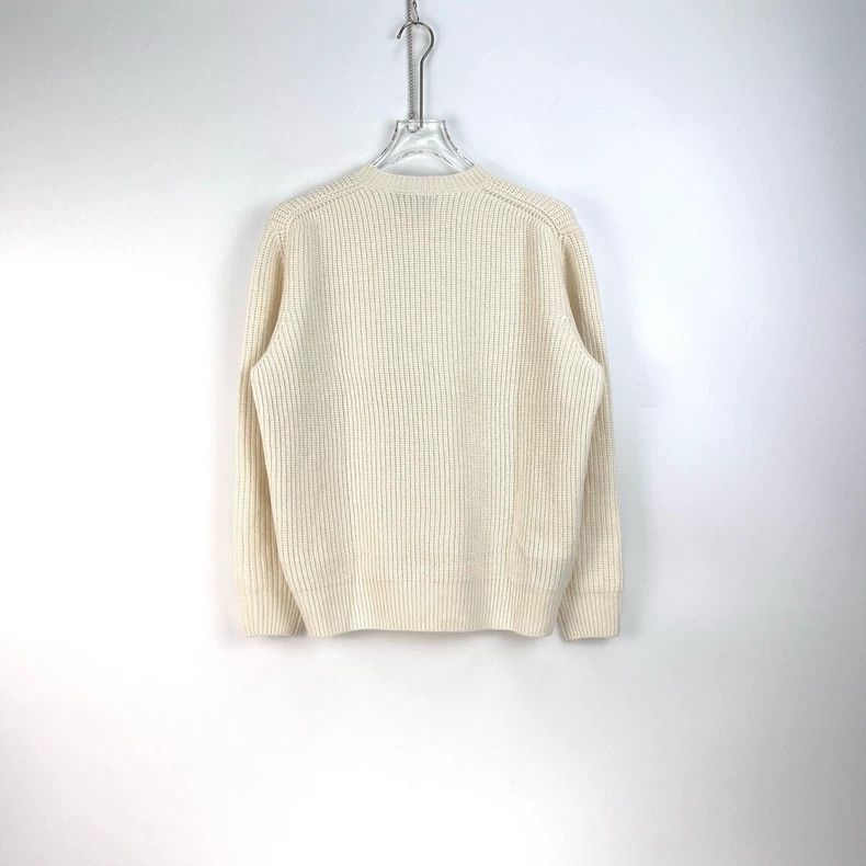 Prada Prada Size 38 Milky white classic logo sheep wool cashmere Size US XS / EU 42 / 0 - 4 Thumbnail