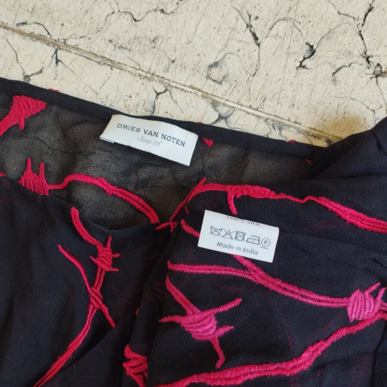 Dries Van Noten × Japanese Brand × Vintage Dries Van noten longsleeve vintage Size XS / US 0-2 / IT 36-38 - 3 Thumbnail