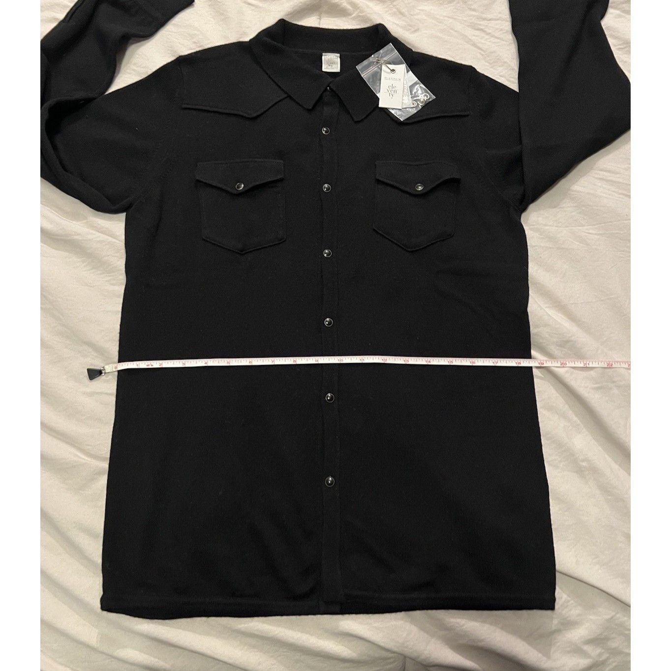 Eleventy Eleventy Platinum Knit Overshirt Size US M In Black Cashmere Size US M / EU 48-50 / 2 - 5 Thumbnail