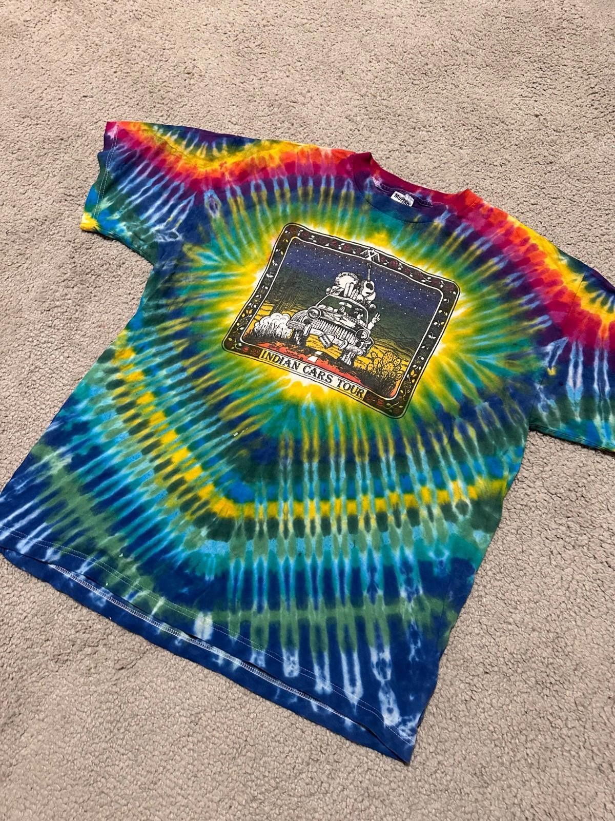 Band Tees VTG Tie Die Keith Secola Indian Wild Band of Indians T-Shirt Size US XL / EU 56 / 4 - 2 Thumbnail
