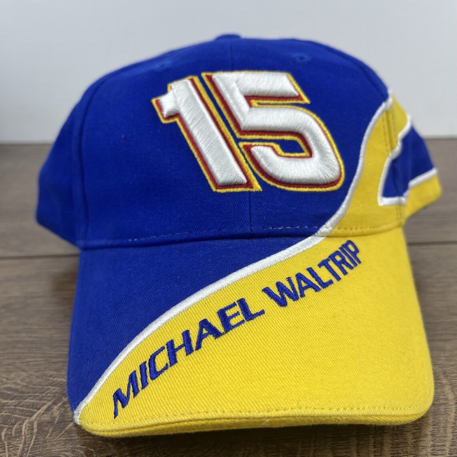 Other Michael Waltrip 15 Hat NASCAR Hat Blue Cap Adjustable Blue A Size ONE SIZE - 4 Thumbnail
