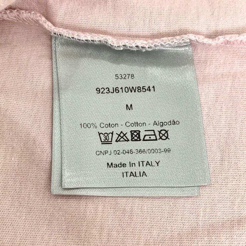 Dior Dior Logo embroidery round-neck pink cotton short-sleeved T Size US M / EU 48-50 / 2 - 7 Thumbnail
