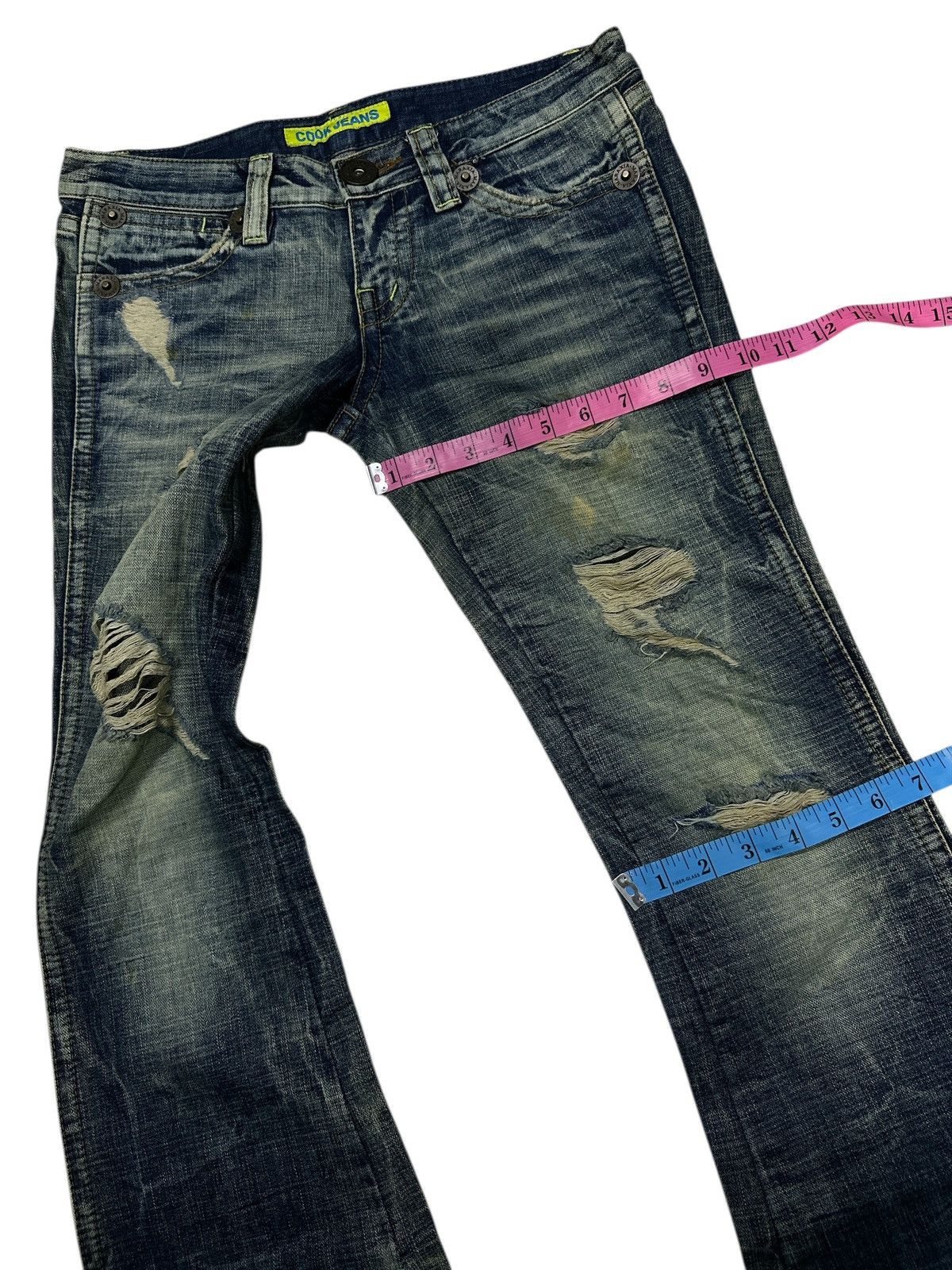 Kapital Distress Unbrand Bootcut Flare Denim . Size US 32 / EU 48 - 10 Thumbnail