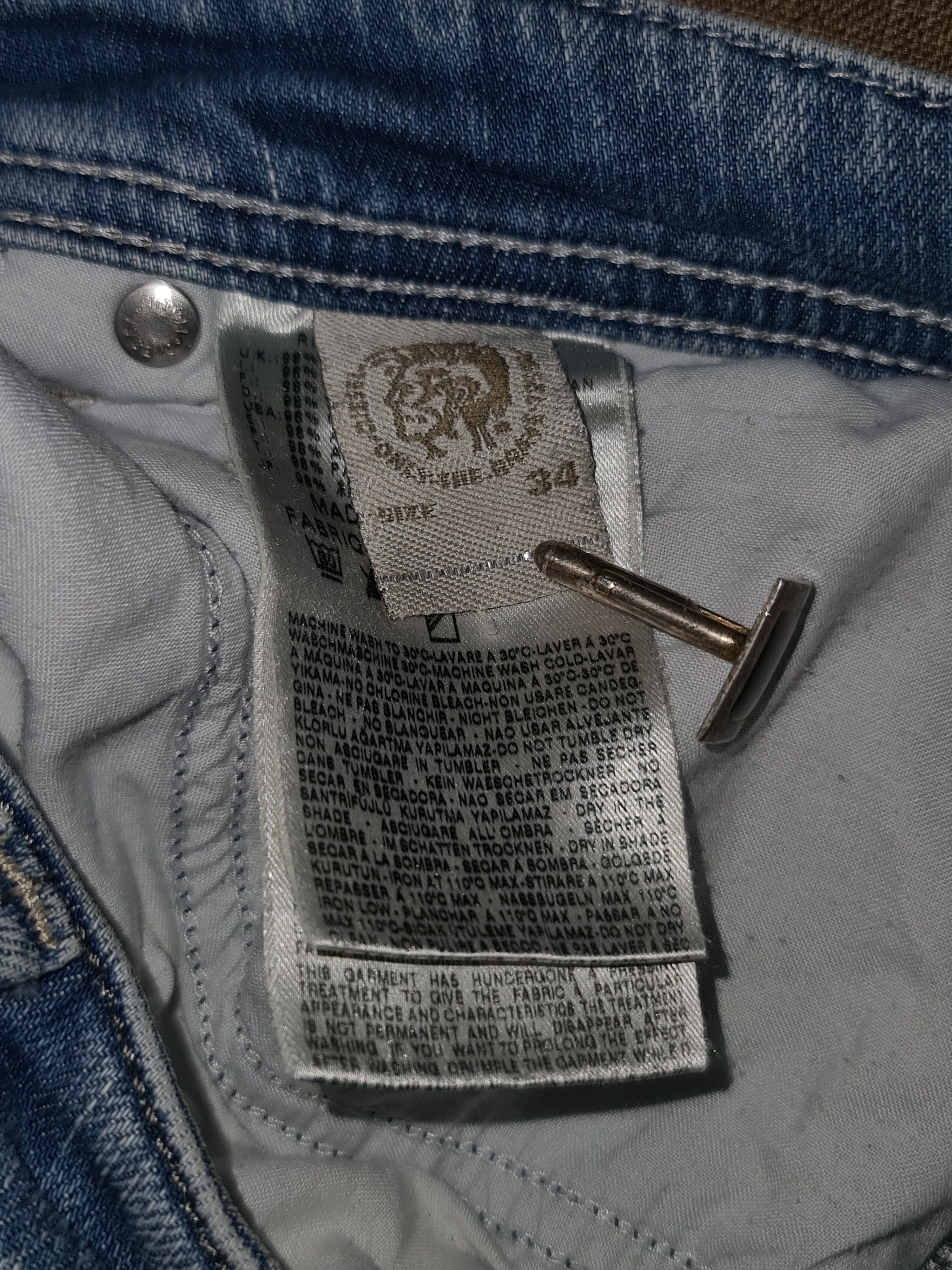 Diesel Vintage Diesel Darron Regular Slim Tapered Denim Jeans Size US 34 / EU 50 - 9 Thumbnail