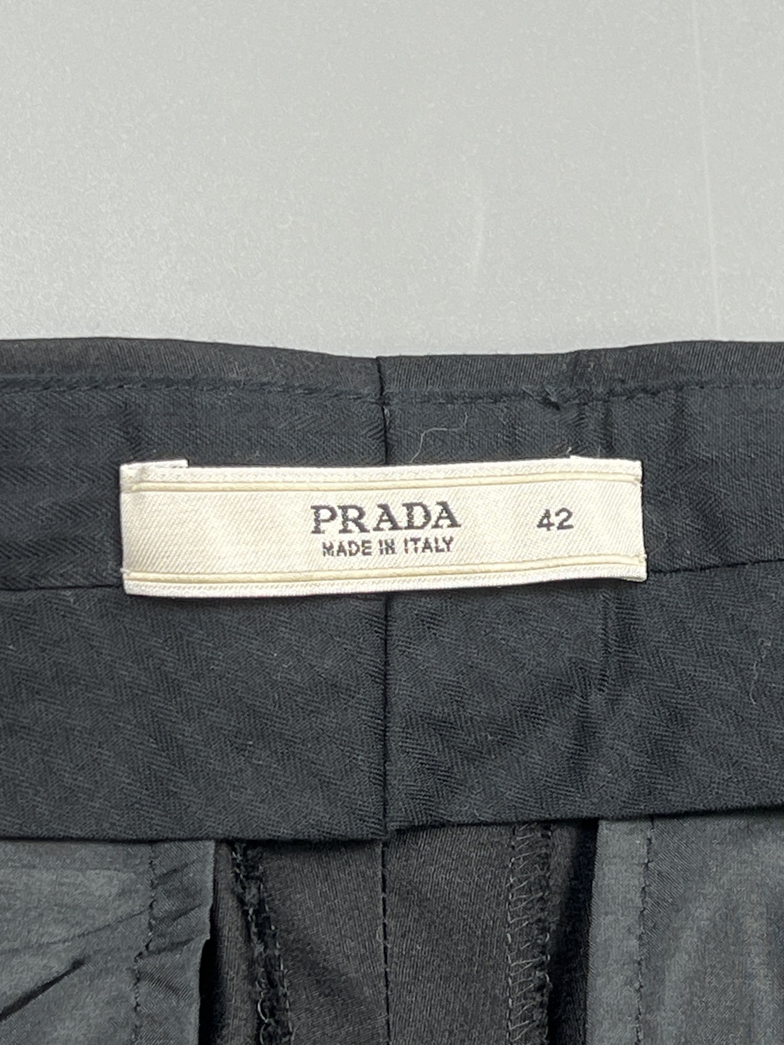 Prada Prada Wool Silk Capri Pants (Y0853) Size 28" / US 6 / IT 42 - 6 Thumbnail