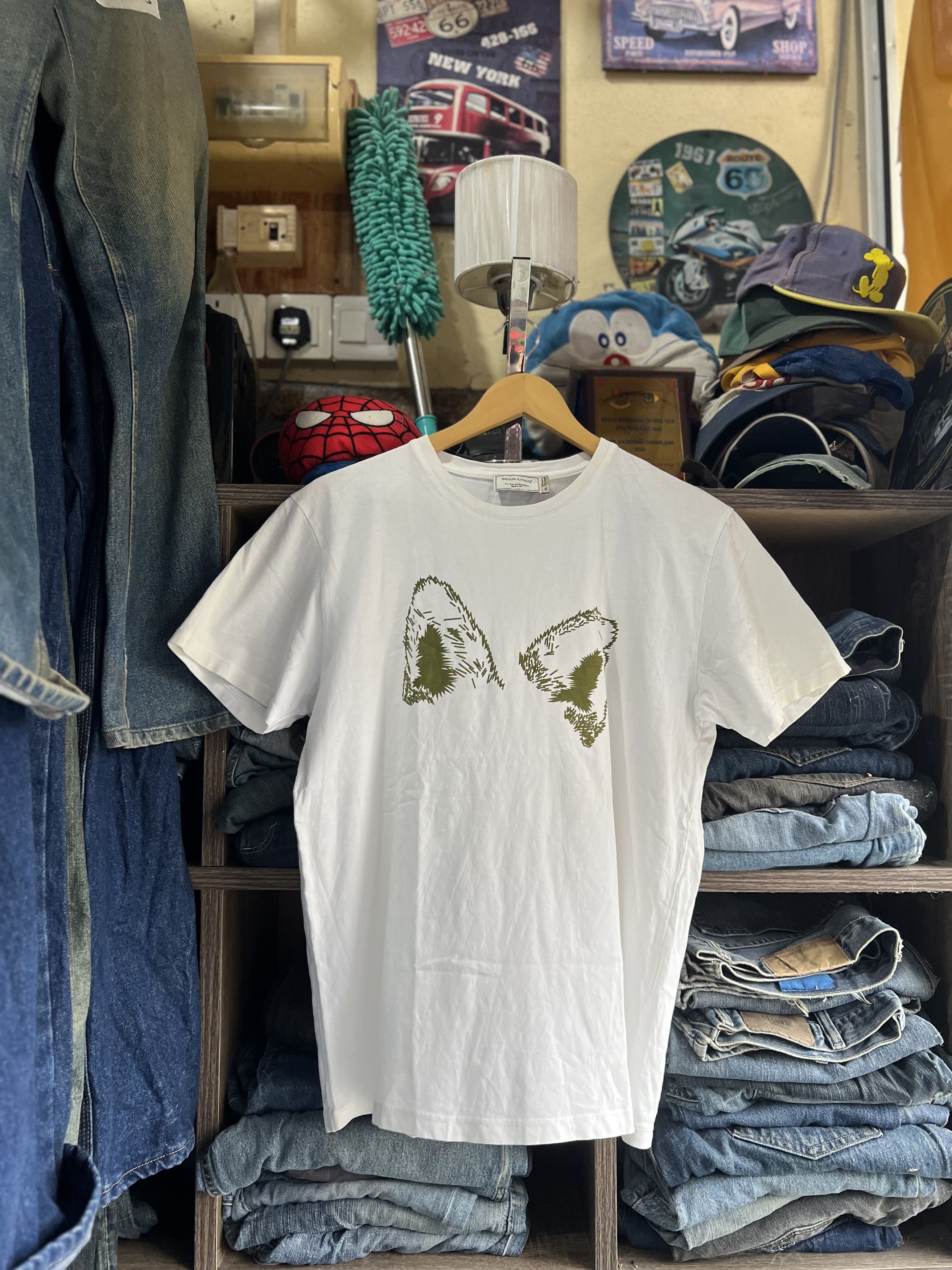 Maison Kitsune 🔥Maison Kitsune Pair of Animal Ears Tee Size US M / EU 48-50 / 2 - 11 Thumbnail