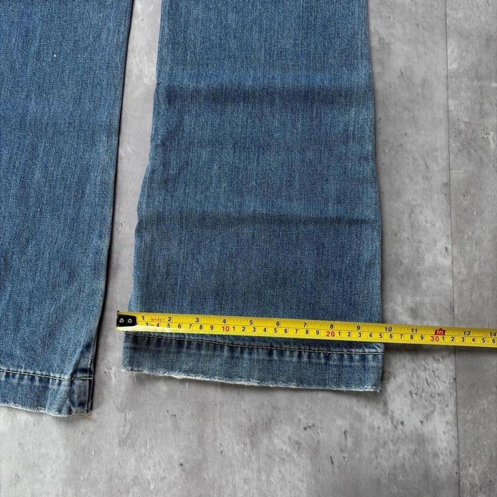 Old Navy Y2K Blue Old Navy Low Rise Flared Gothic Denim Jeans Size 32" / US 10 / IT 46 - 8 Thumbnail