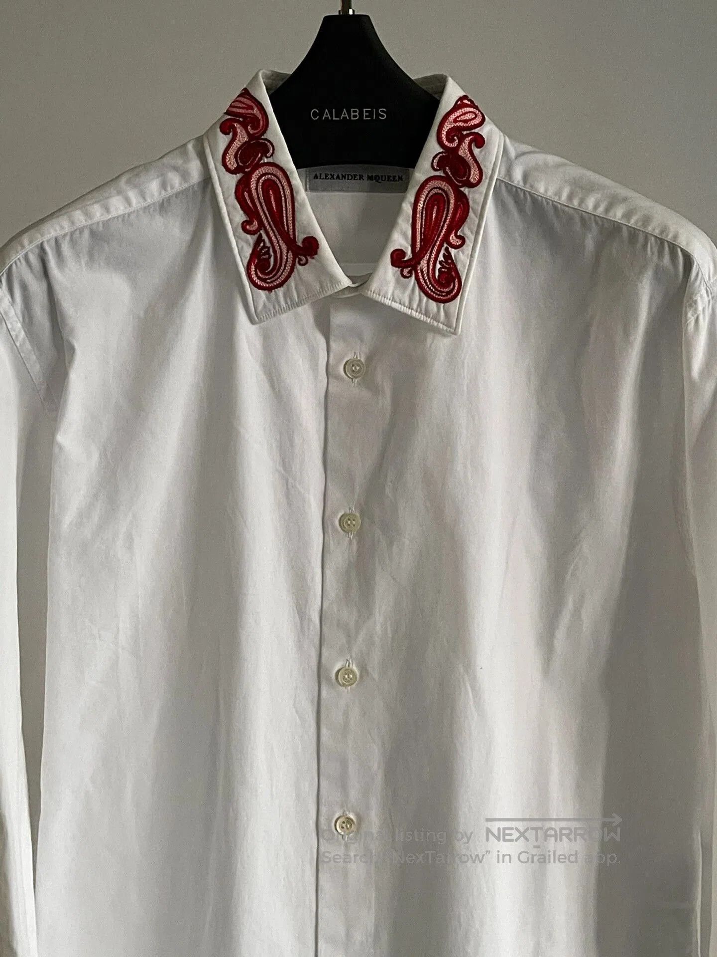 Alexander McQueen Alexander McQueen Embroidered Collar Shirt. Size US S / EU 44-46 / 1 - 1 Thumbnail
