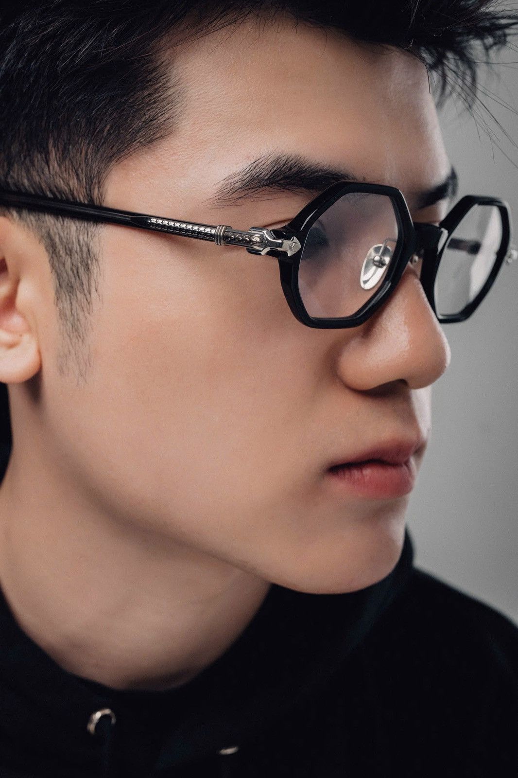 Chrome Hearts CHROME HEARTS CLITCO-A BLACK GLASSES Size ONE SIZE - 11 Thumbnail