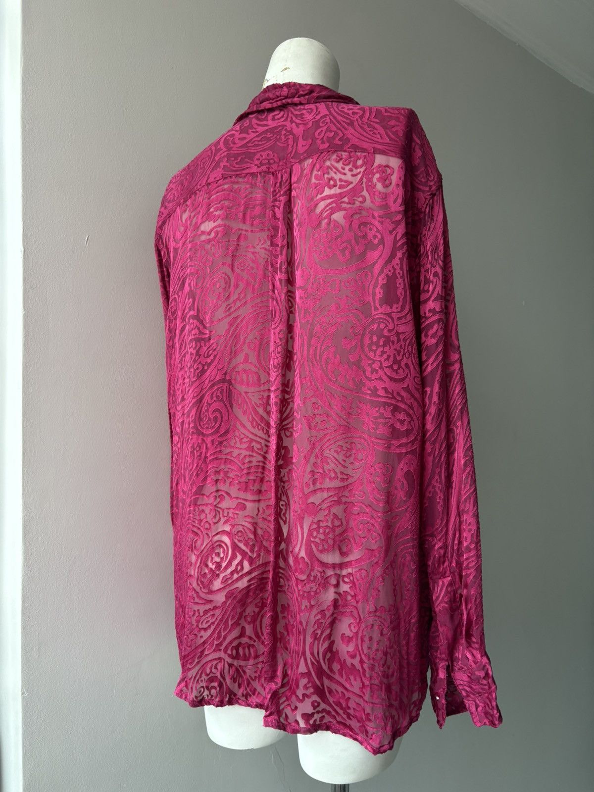 Vintage Silk and Cashmere shirt Size XL / US 12-14 / IT 48-50 - 5 Thumbnail