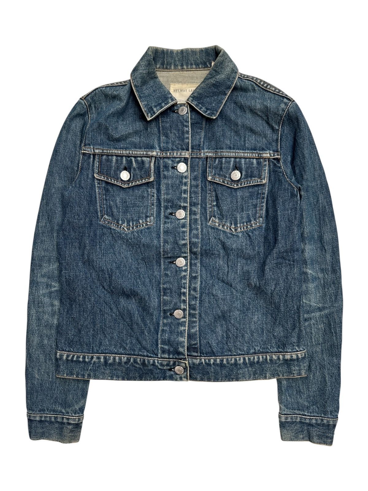 Helmut Lang 1998 Trucker Denim Jacket Size XS / US 0-2 / IT 36-38 - 1 Thumbnail