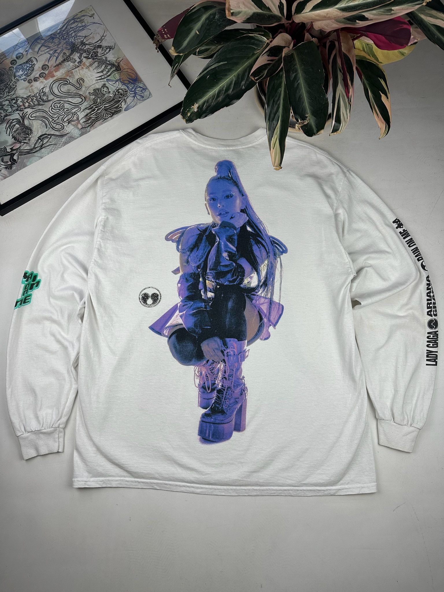 Band Tees 2020 Rain On Me Tour T shirt Lady Gaga + Ariana Grande Size US XL / EU 56 / 4 - 2 Thumbnail