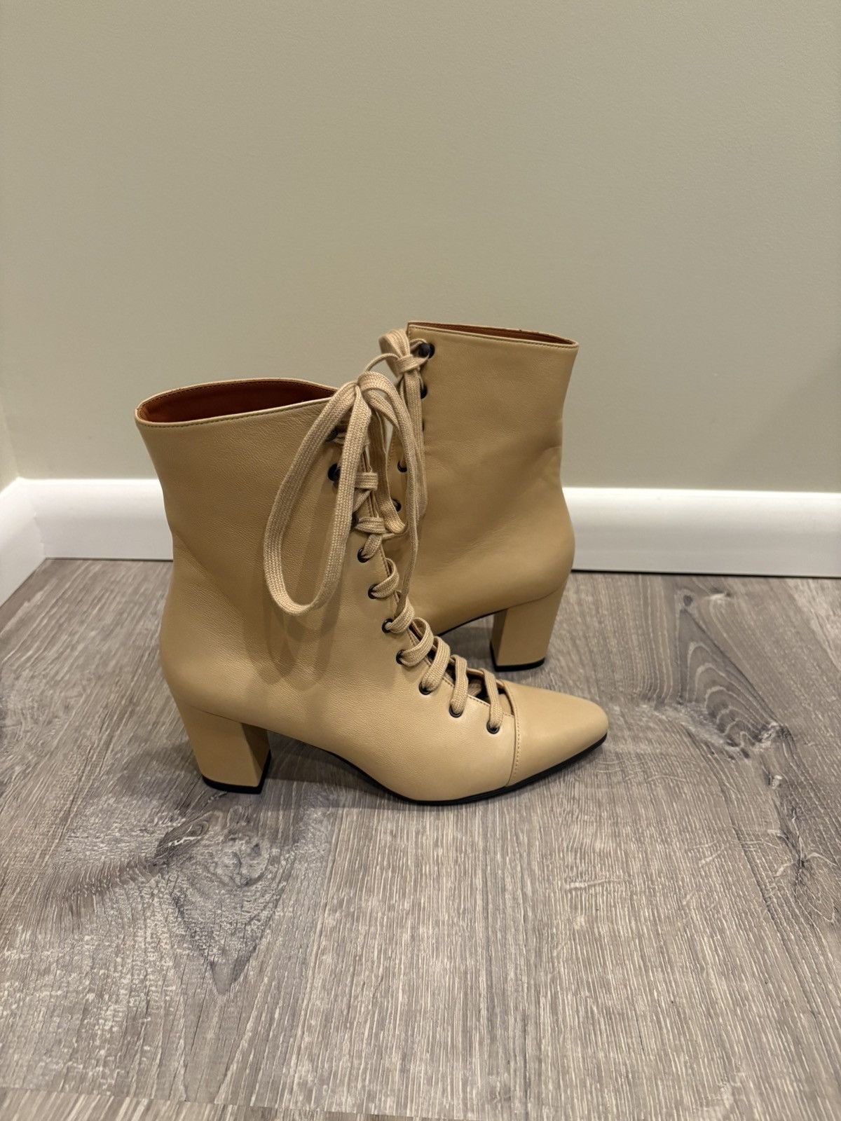 Other Michel Vivien Addison Granny Lace Up New Boots SZ 36 Size US 6 / IT 36 - 6 Thumbnail