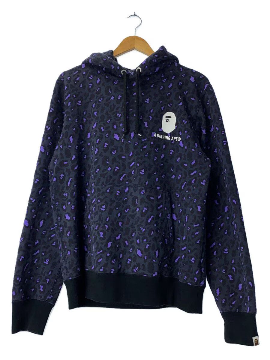 Bape A Bathing Ape Monogram Cotton Hoodie Purple Size US L / EU 52-54 / 3 - 1 Thumbnail