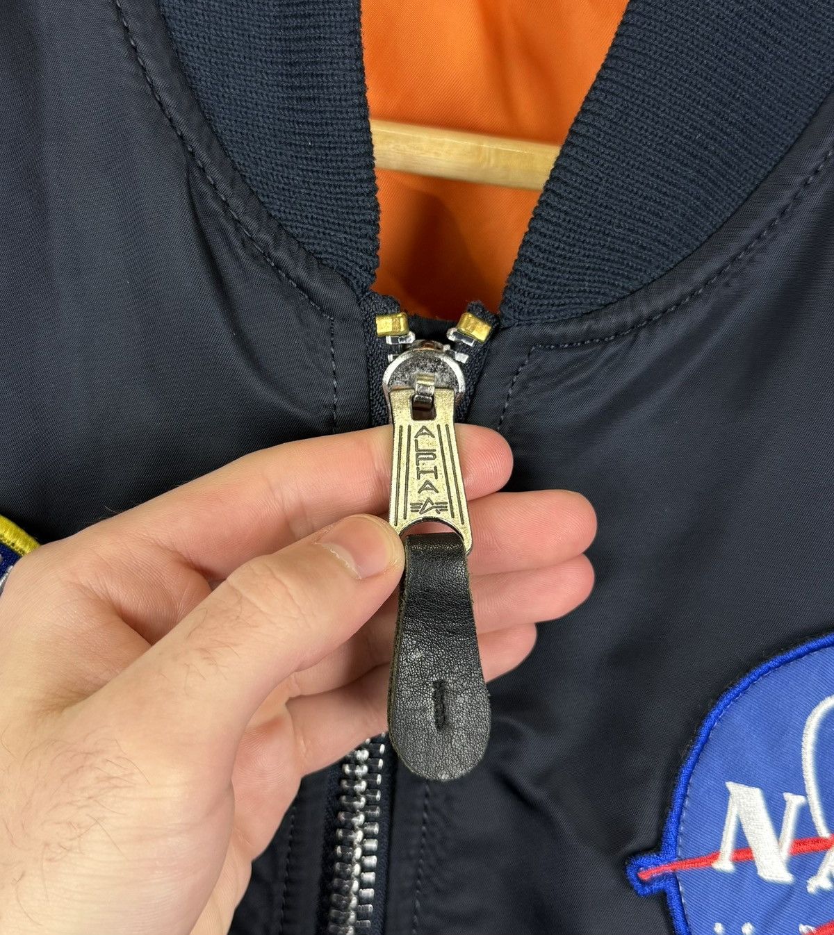 Alpha Industries Alpha industries MA-1 VF NASA Flyer’s Bomber Jacket Blue Top Size US M / EU 48-50 / 2 - 9 Thumbnail
