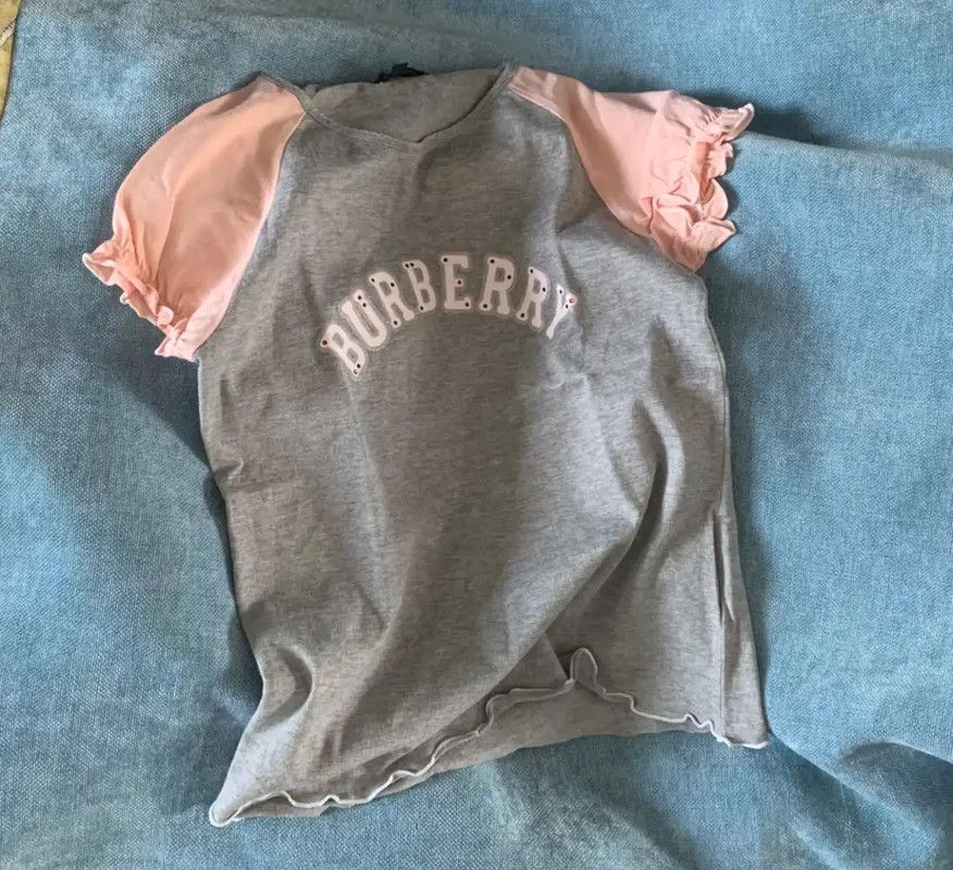Burberry Burberry Color Block Cotton Women's T-Shirt Size S / US 4 / IT 40 - 1 Thumbnail