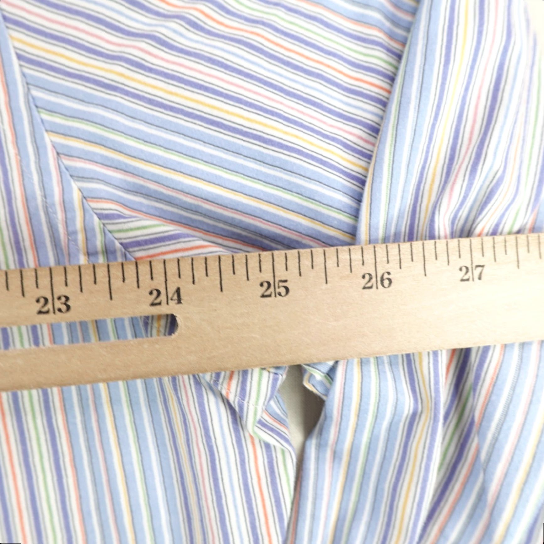 BUGATCHI BUGATCHI Shirt Mens 2XL Blue Stripes Button-Up Casual Dress Shirt 2XL Blue Striped Cotton Spandex Classic Design Mens Size US XXL / EU 58 / 5 - 6 Thumbnail
