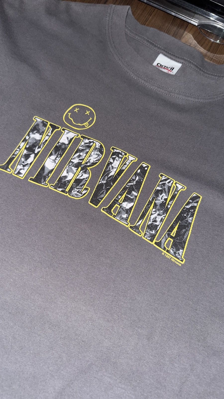 Anvil × Band Tees × Vintage Nirvana ‘1997’ Anvil Tag Size US L / EU 52-54 / 3 - 2 Thumbnail