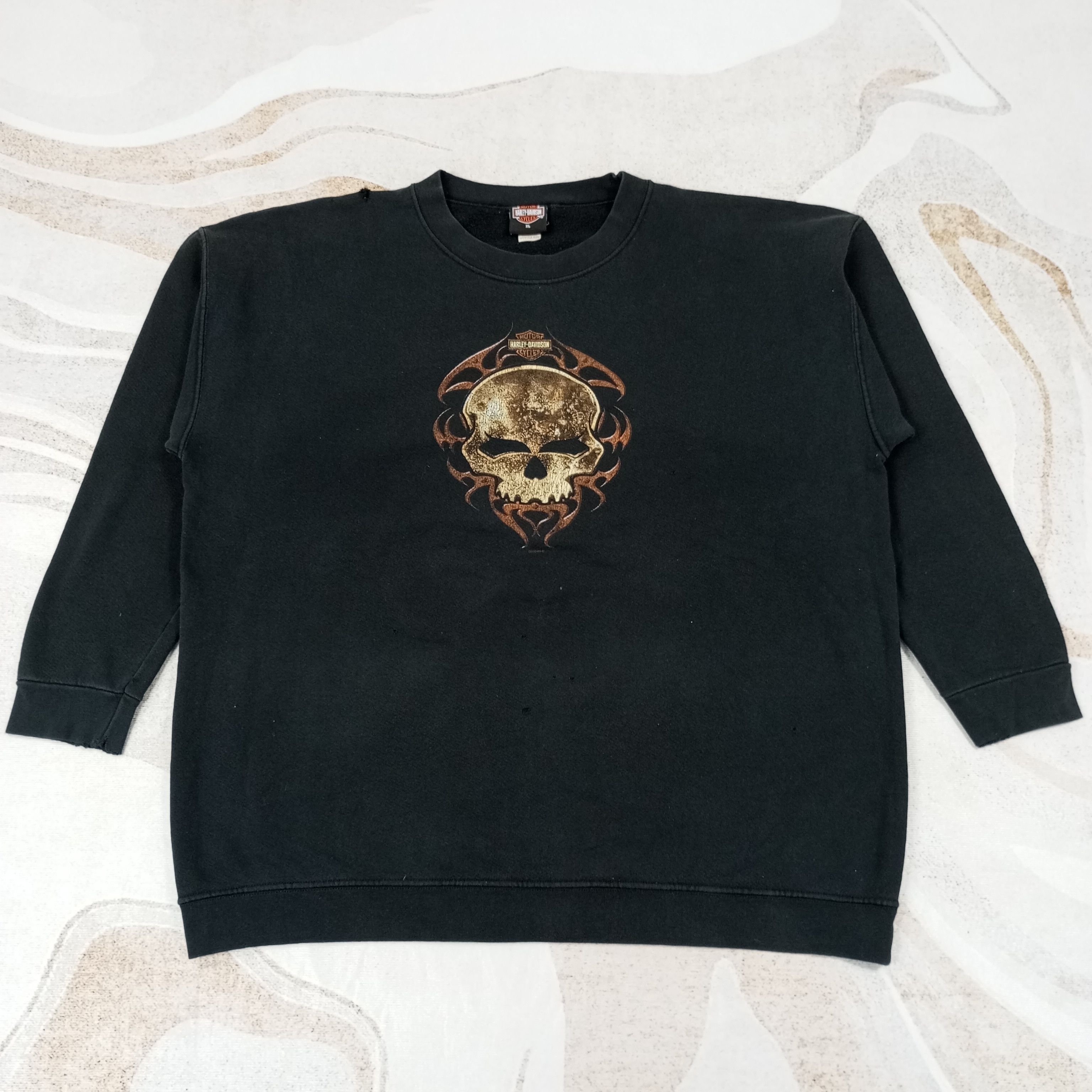 Harley Davidson × Vintage Harley Davidson Sweatshirt c221n23 Size US XL / EU 56 / 4 - 1 Thumbnail