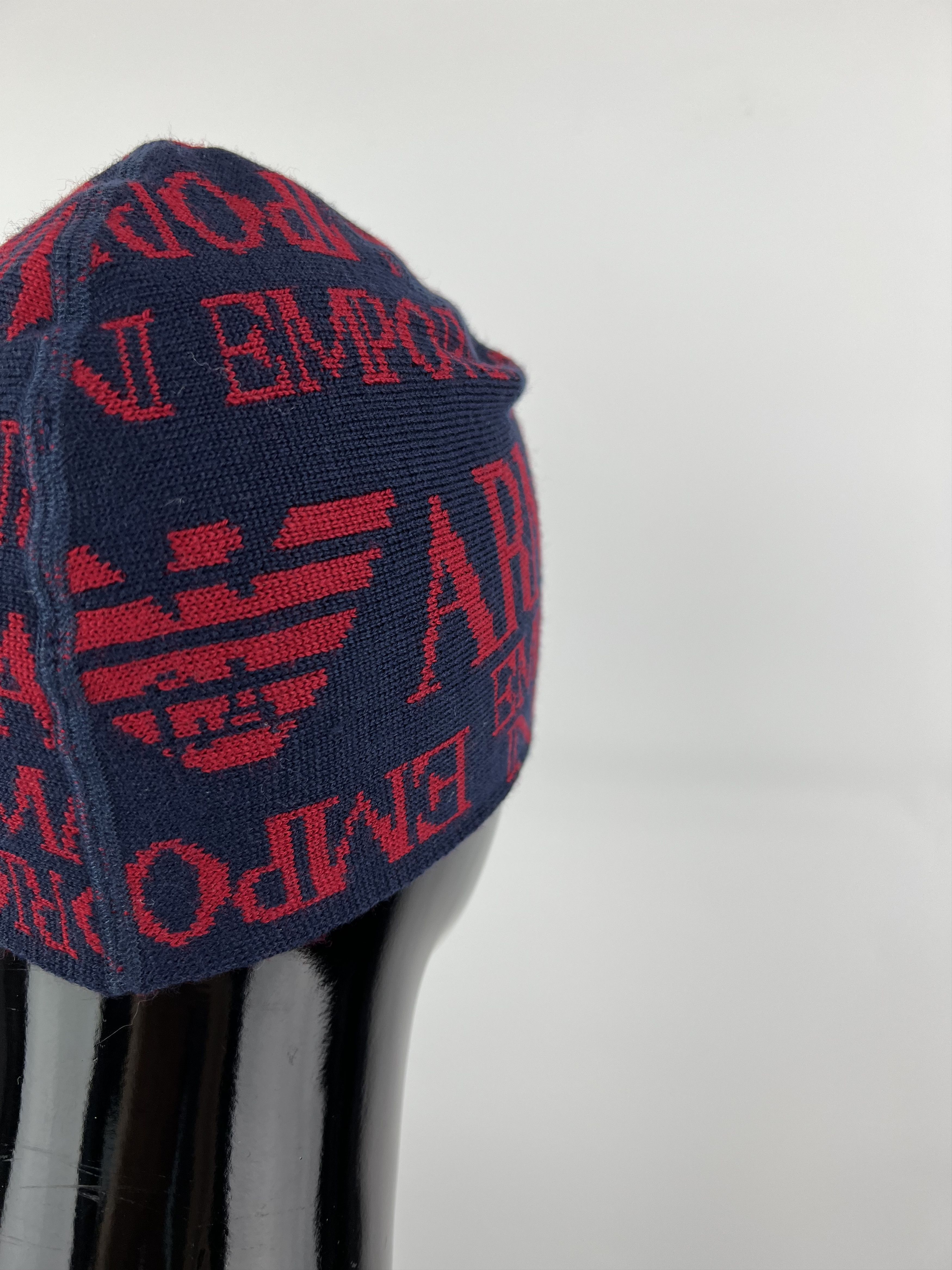Emporio Armani Emporio Armani Wool Beanie Hat One Size Knit Logo Size ONE SIZE - 4 Thumbnail