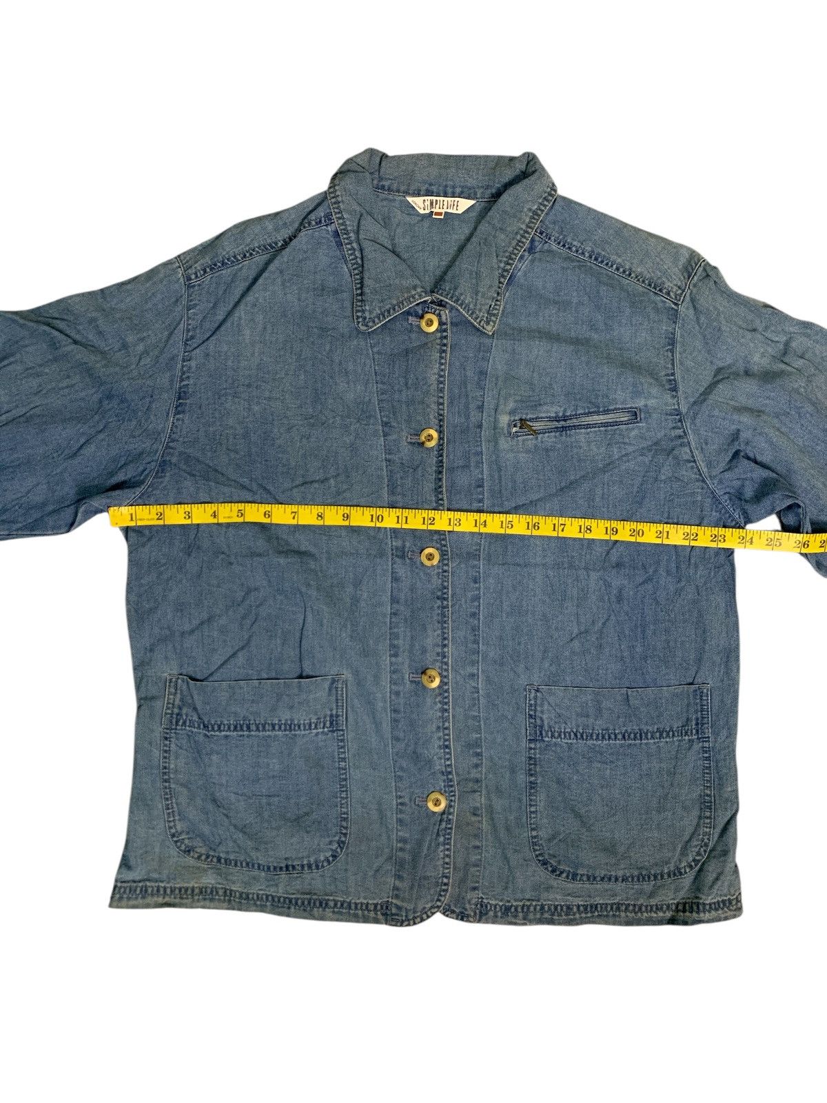 RENOWN Rare Design Vintage Renown Simple Life Soft Denim Jackets Size L / US 10 / IT 46 - 8 Thumbnail