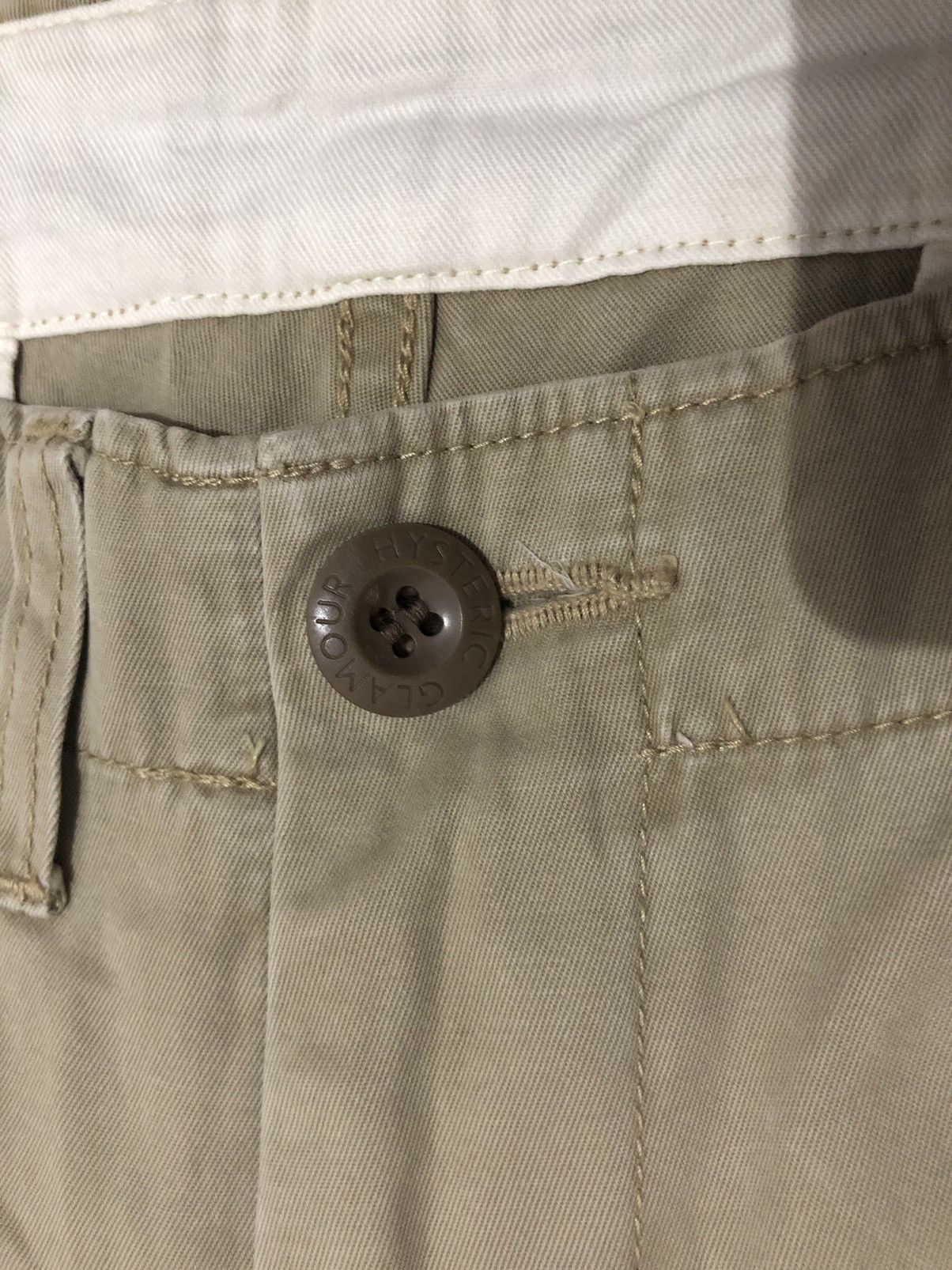 Hysteric Glamour Rare Hysteric Glamour Original Work Wear Chinos Khaki Beige Size US 33 - 4 Thumbnail